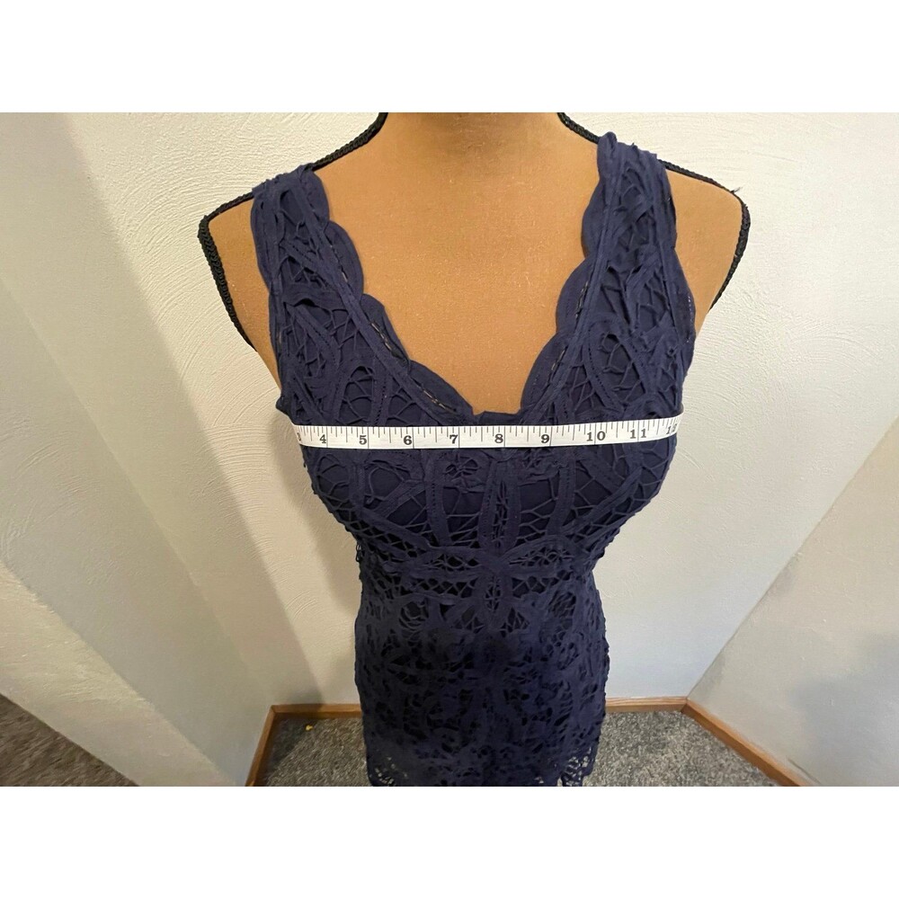 Inc size 4 lace navy dress